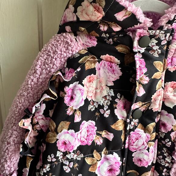 For Love & Lemons Floral Puffer Jacket - Picture 4 of 9